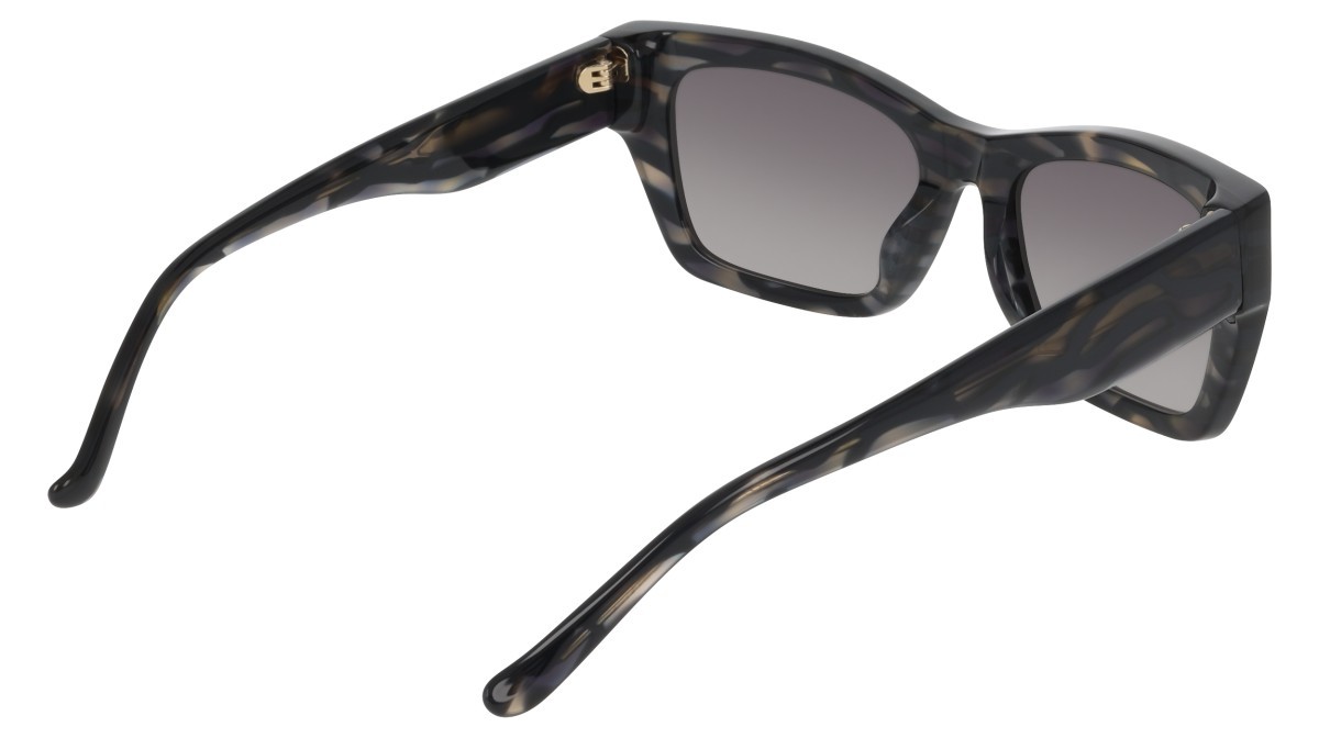 Sunglasses Donna Karan DO519S (050) color grey horn shape cat eye lenses smoke gradient