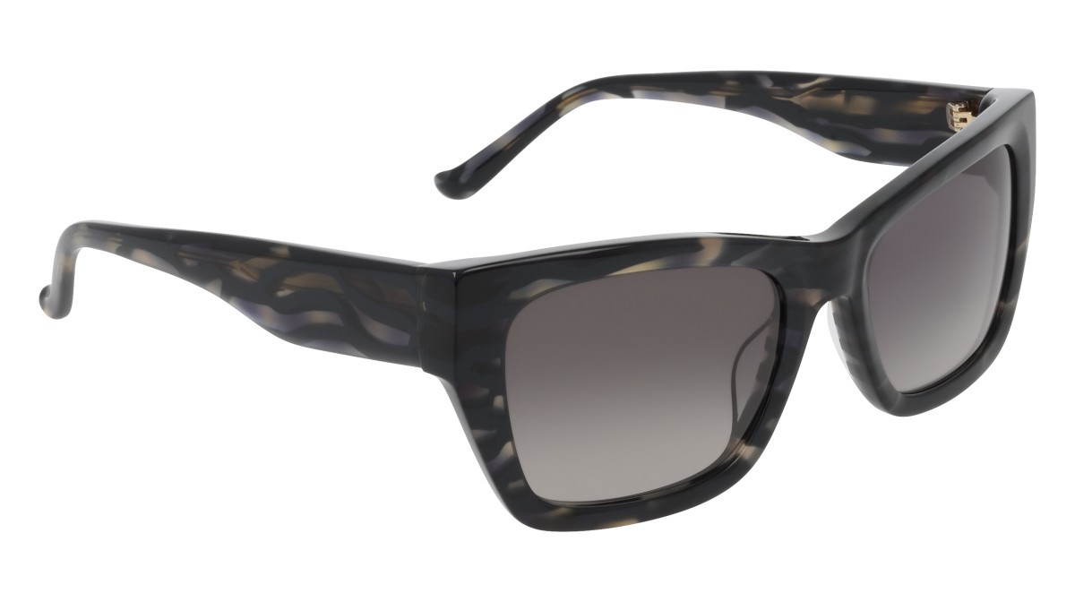 Sunglasses Donna Karan DO519S (050) color grey horn shape cat eye lenses smoke gradient
