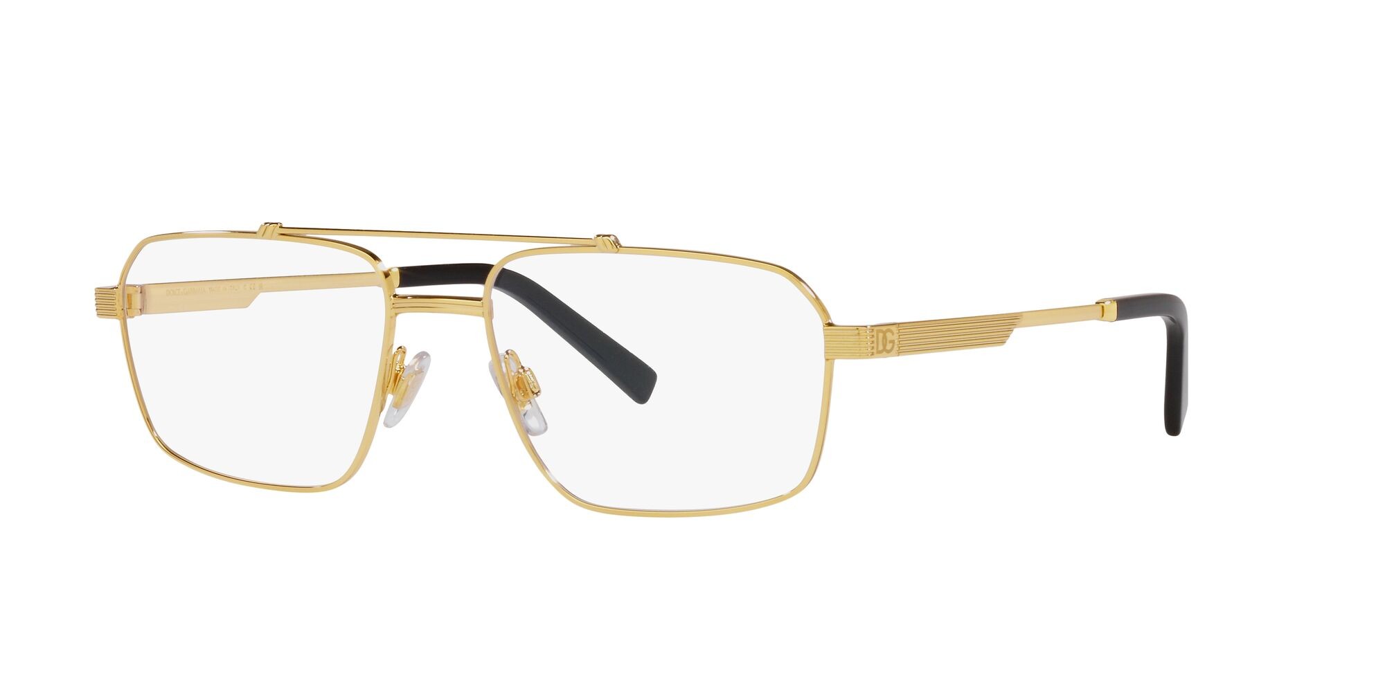 Brillen Dolce & Gabbana DG 1345 (02) farbe oro form rechteckig gläser lente demo