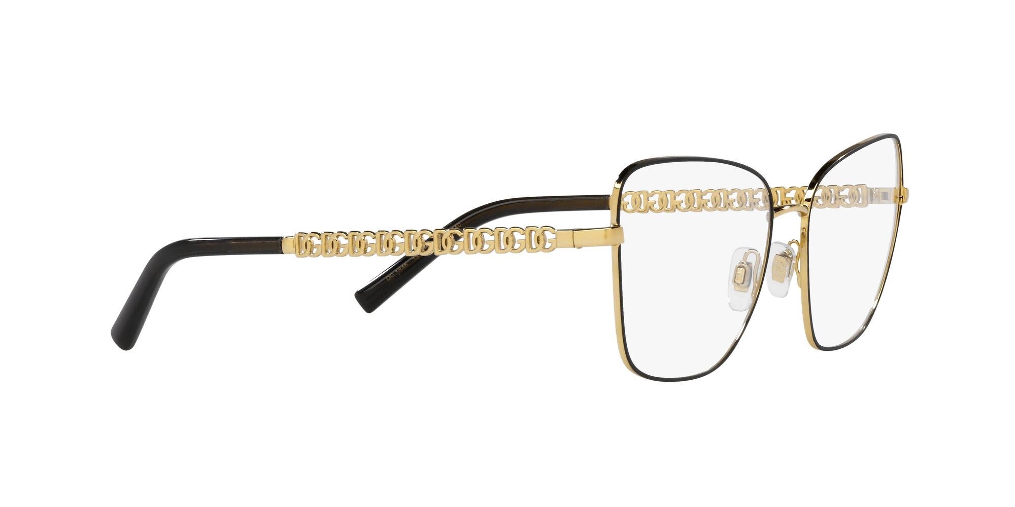 Occhiali da vista Dolce & Gabbana DG 1346 (1311) colore oro/nero opaco forma farfalla lenti lente demo