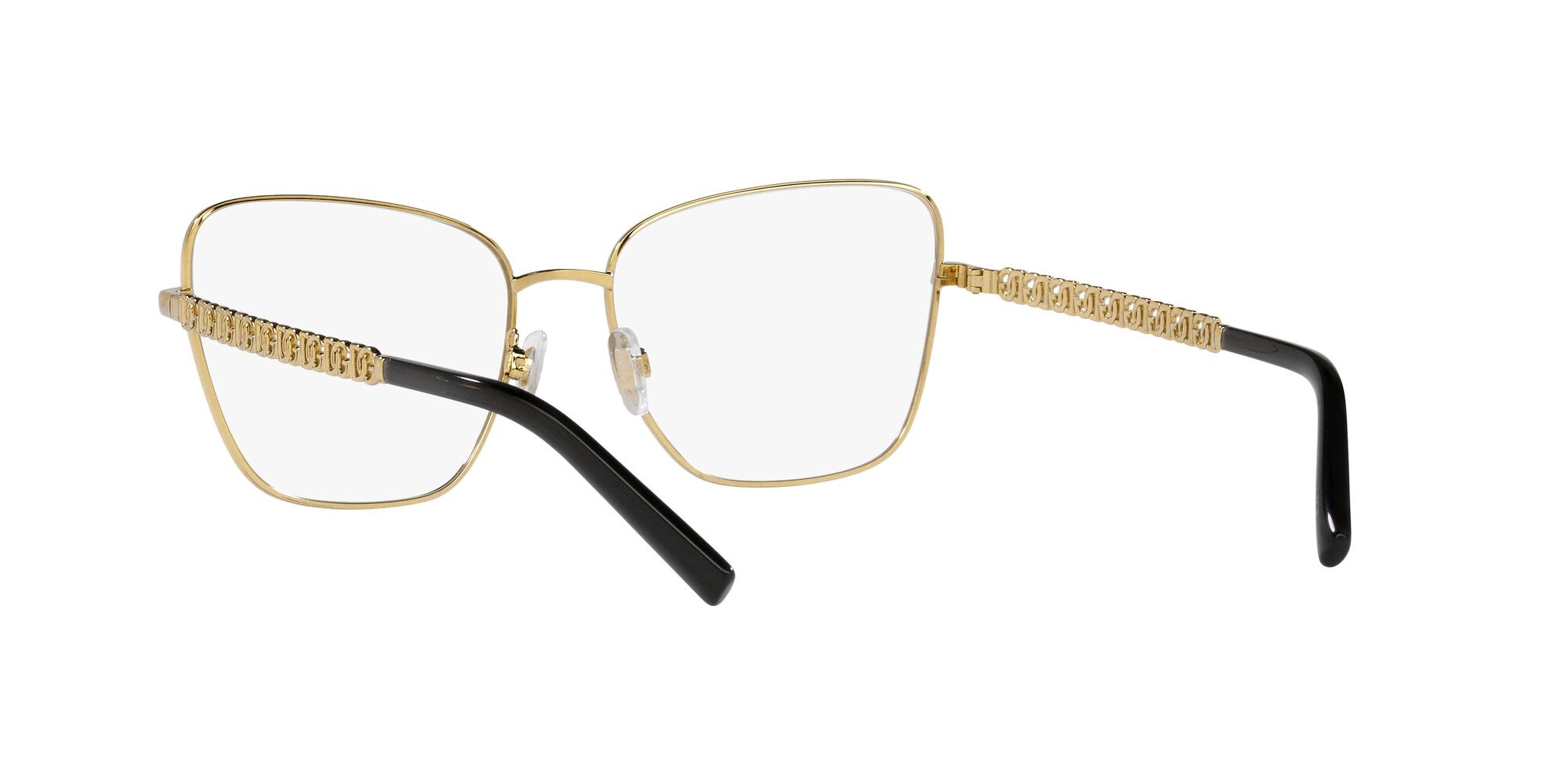 Occhiali da vista Dolce & Gabbana DG 1346 (1311) colore oro/nero opaco forma farfalla lenti lente demo