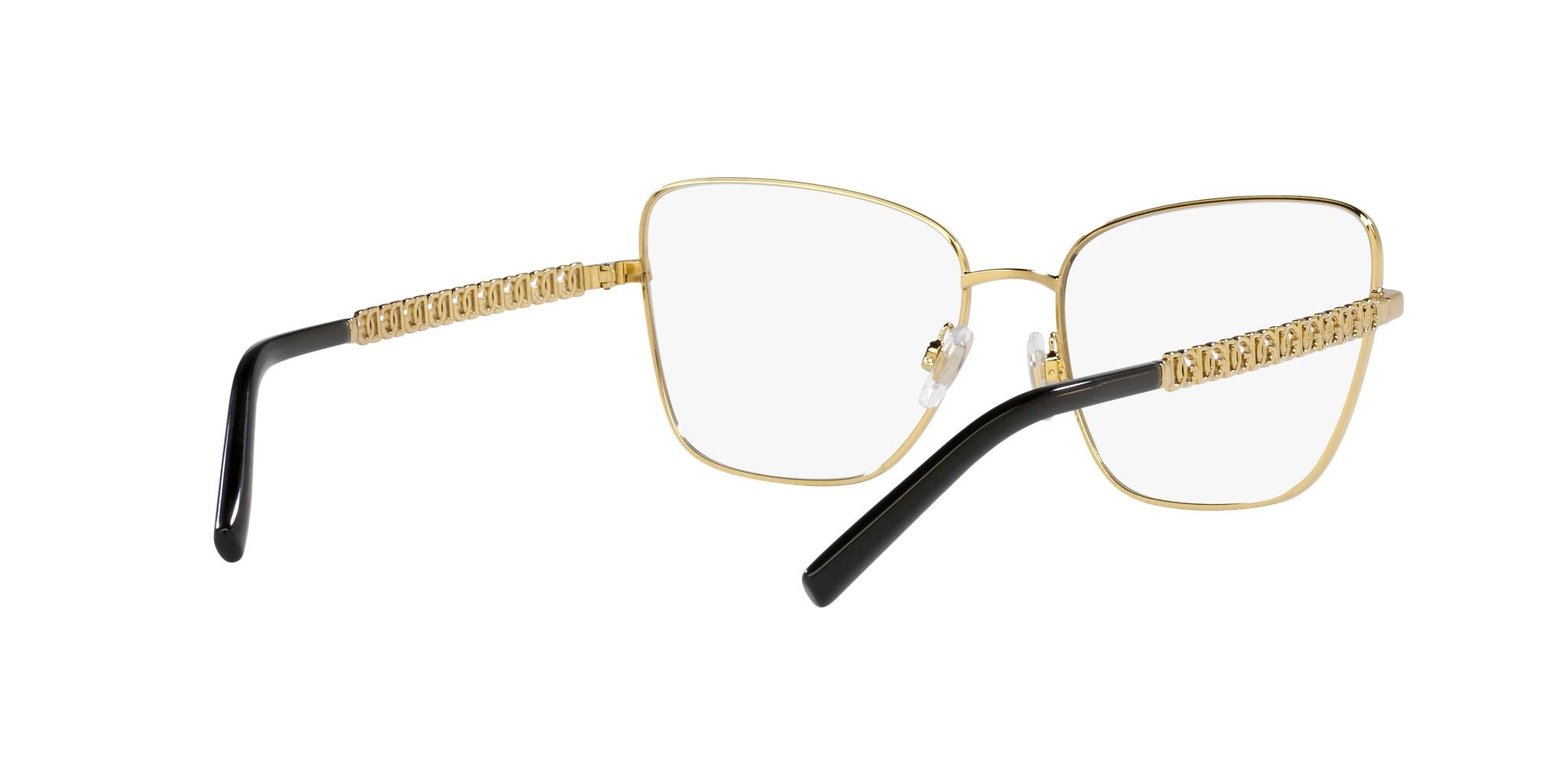 Occhiali da vista Dolce & Gabbana DG 1346 (1311) colore oro/nero opaco forma farfalla lenti lente demo