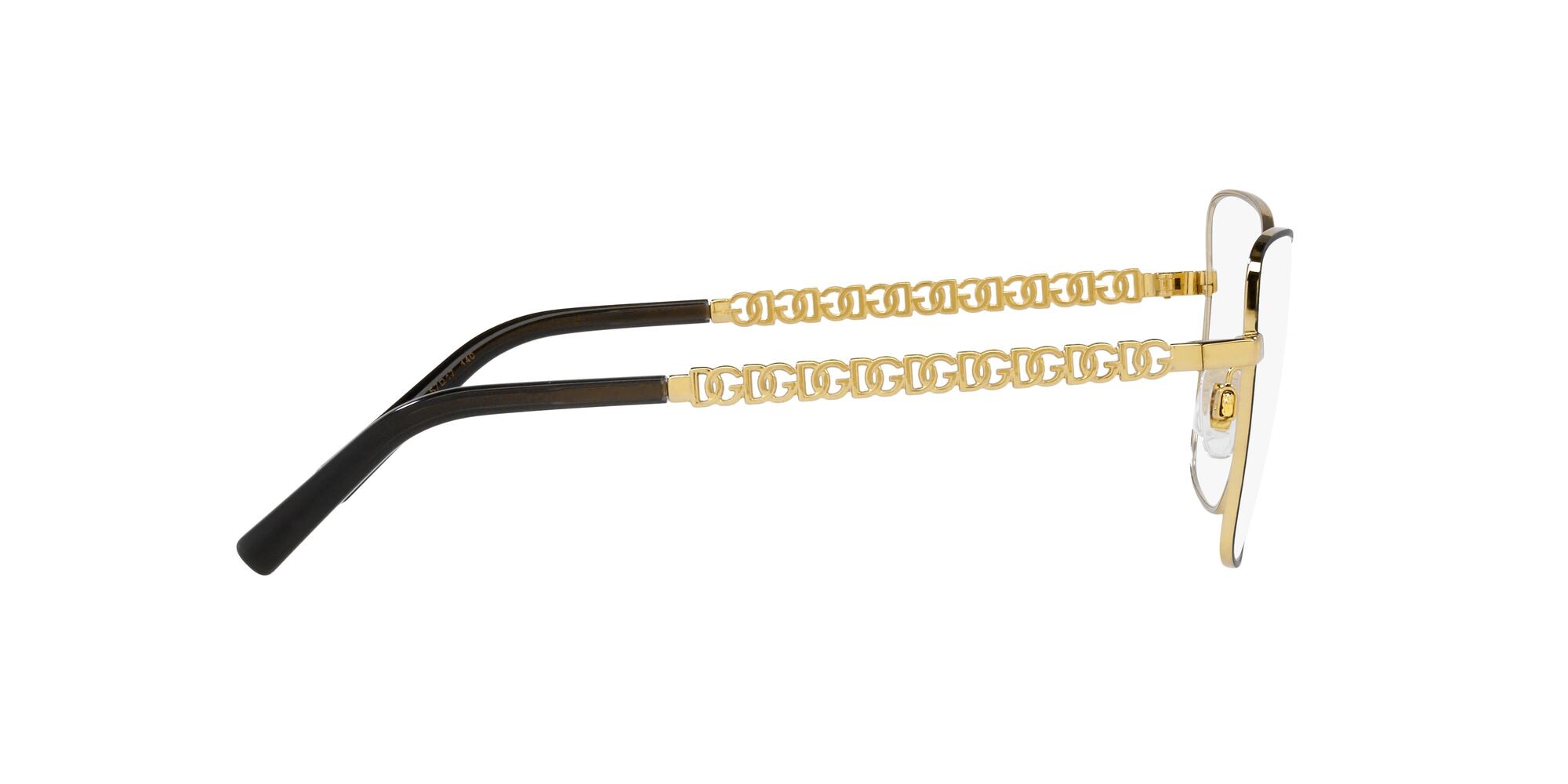 Occhiali da vista Dolce & Gabbana DG 1346 (1311) colore oro/nero opaco forma farfalla lenti lente demo