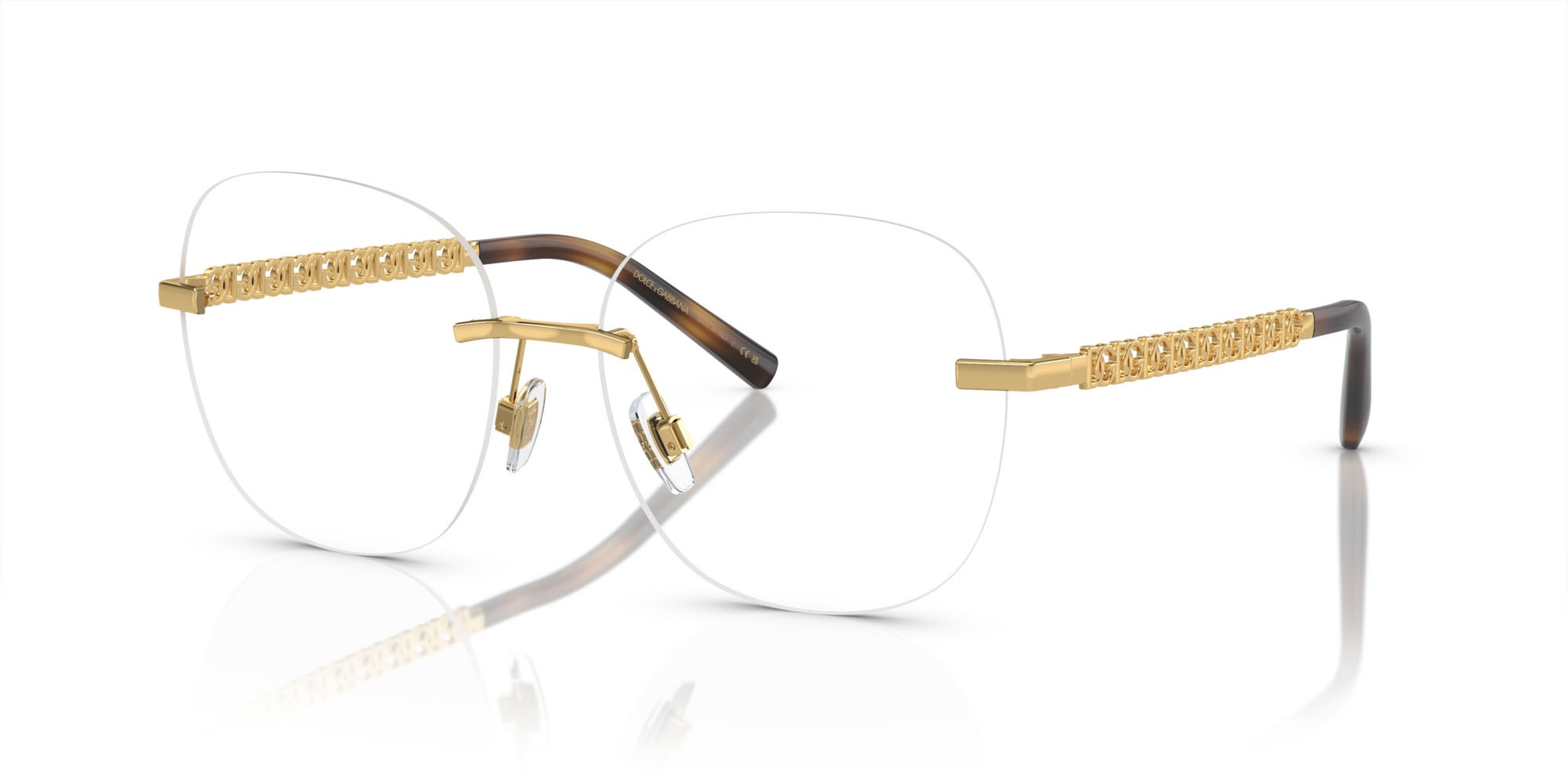 Brillen Dolce & Gabbana DG 1352 (02) farbe oro form pantos gläser lente demo