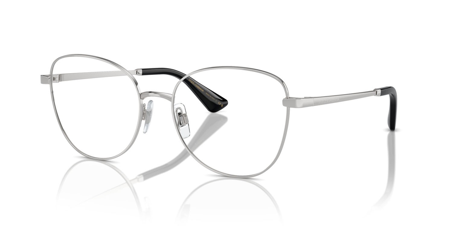 Brillen Dolce & Gabbana DG 1355 (05) farbe argento form schmetterling gläser lente demo