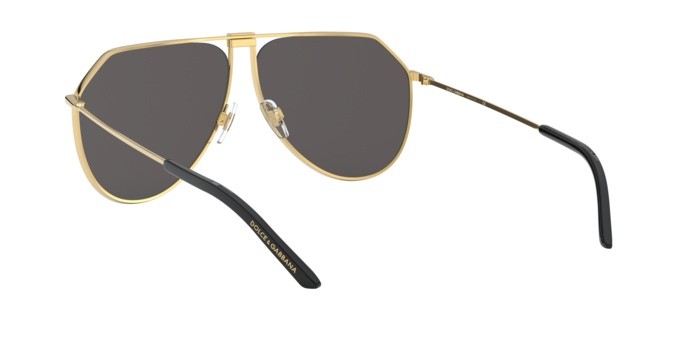 Sonnenbrillen Dolce & Gabbana DG 2248 (02/87) farbe gold form aviator gläser grey