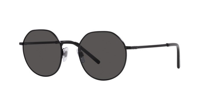 Sonnenbrillen Dolce & Gabbana DG 2286 (110687) farbe black matte form pantos gläser dark grey