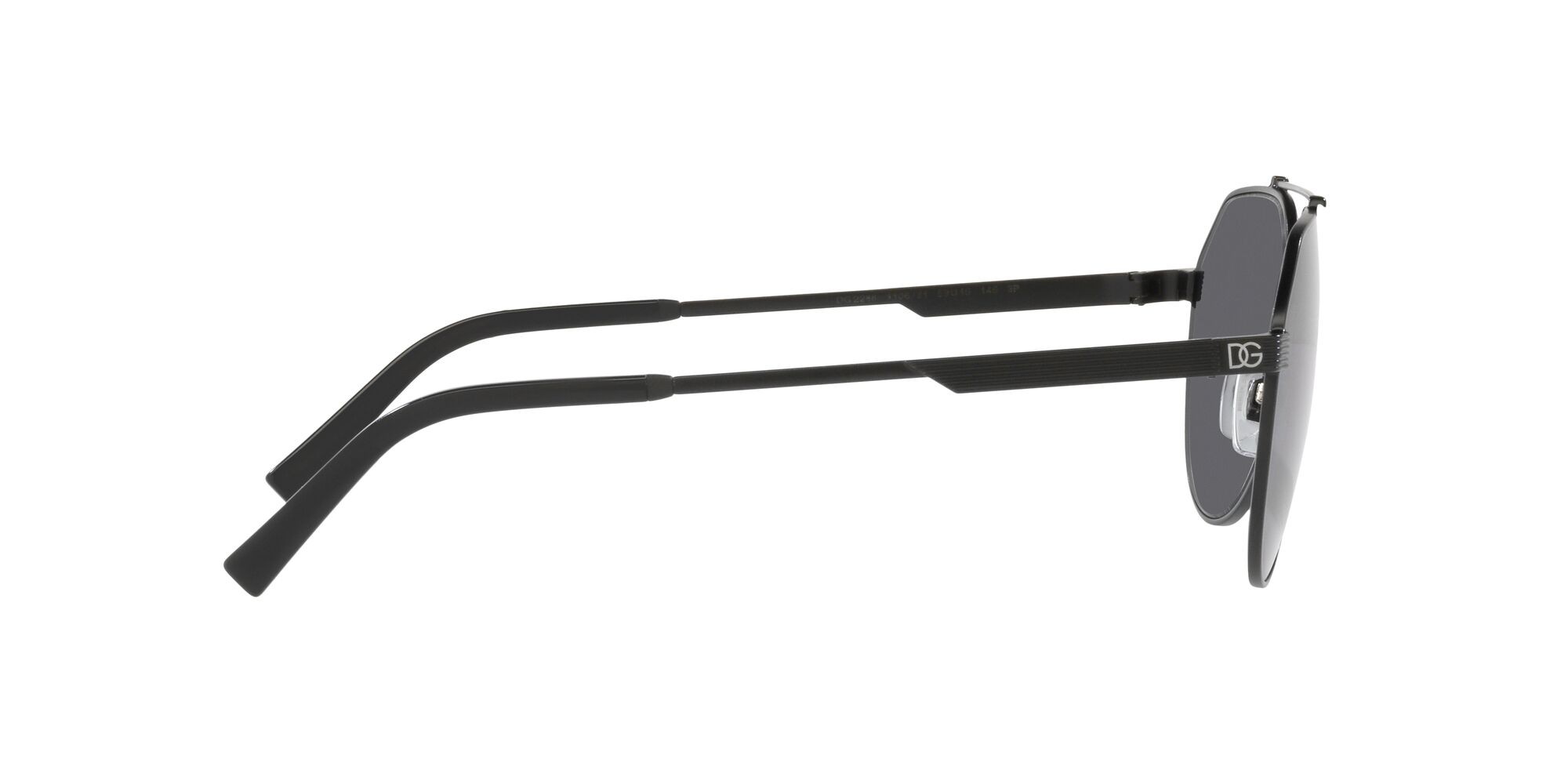 Sonnenbrillen Dolce & Gabbana DG 2288 (110681) farbe nero opaco form aviator gläser polar grigio