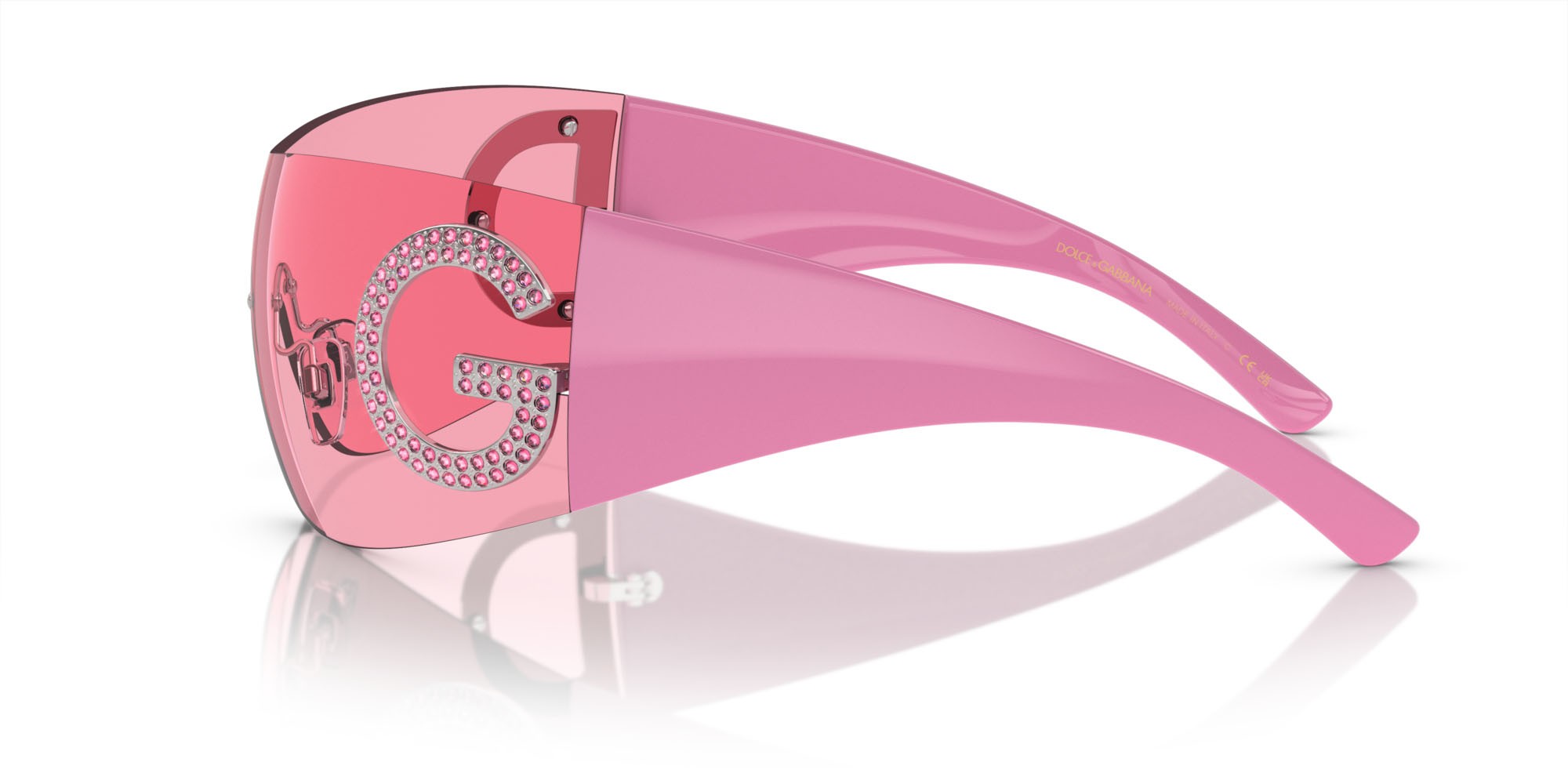 Sunglasses Dolce & Gabbana DG 2298B (05/84) color rosa shape square lenses rosa