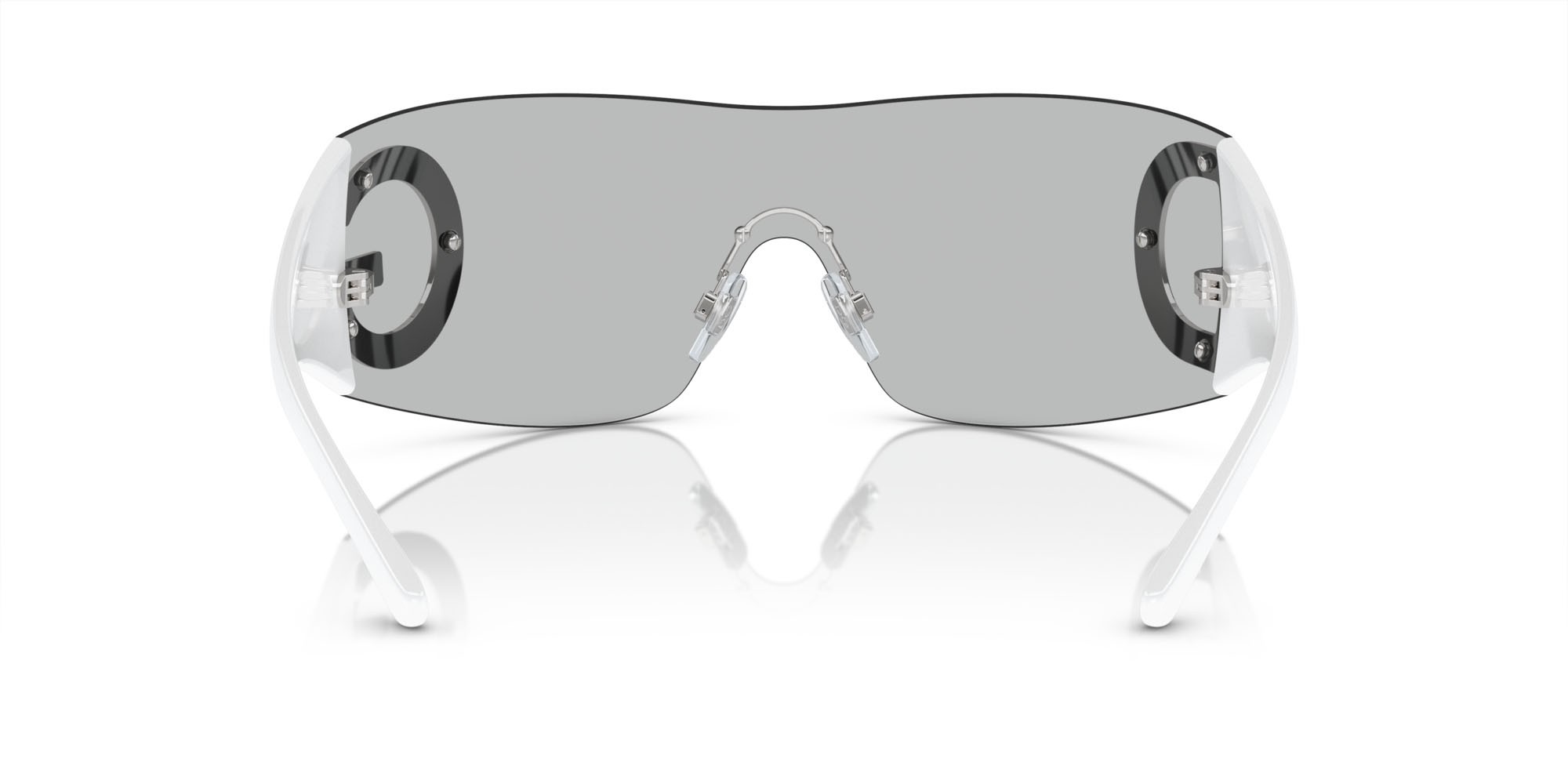 Sonnenbrillen Dolce & Gabbana DG 2298B (06/87) farbe grigio chiaro form quadratisch gläser grigio chiaro