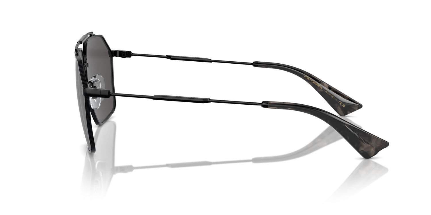 Sonnenbrillen Dolce & Gabbana DG 2303 (01/87) farbe nero form aviator gläser grigio scuro
