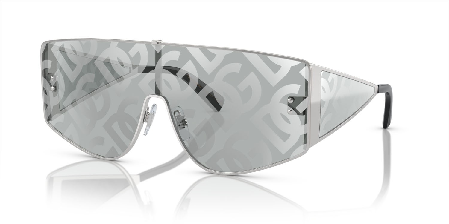 Sonnenbrillen Dolce & Gabbana DG 2305 (05/AL) farbe argento form rechteckig gläser argento