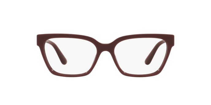 Occhiali da vista Dolce & Gabbana DG 3343 (3091) colore bordeaux forma quadrato lenti demo lens