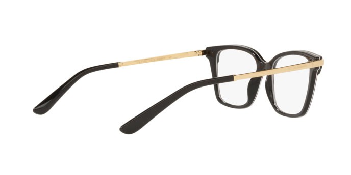 Brillen Dolce & Gabbana DG 3345 (3319) farbe black/leo pink form rechteckig gläser demo lens