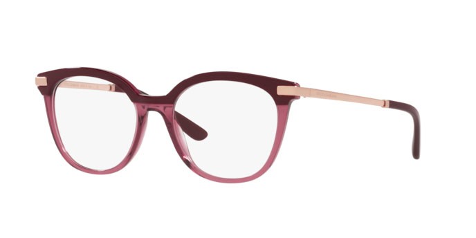 Brillen Dolce & Gabbana DG 3346 (3247) farbe bordeaux/transparent bordeaux form pantos gläser demo lens