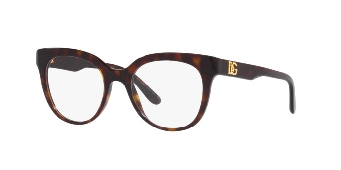 Brillen Dolce & Gabbana DG 3353 (502) farbe havana form pantos gläser demo lens
