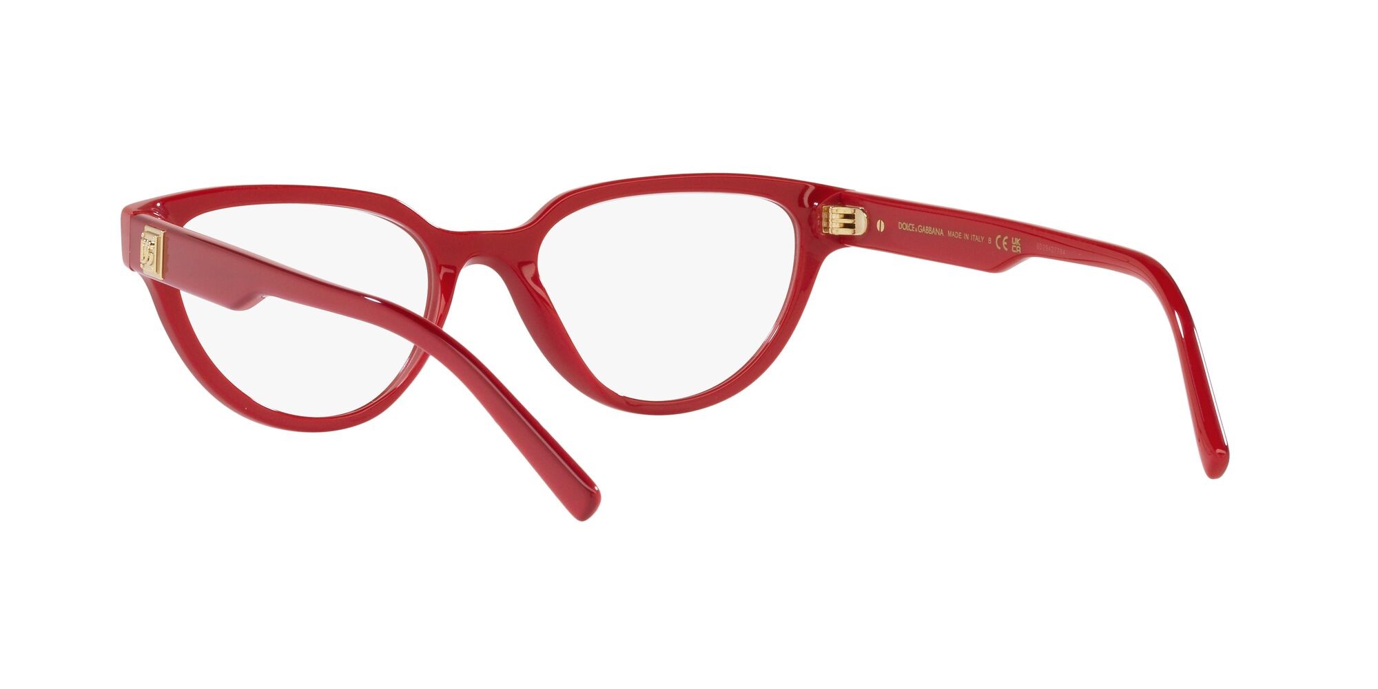 Brillen Dolce & Gabbana DG 3358 (3377) farbe rosso metallizzato form schmetterling gläser lente demo