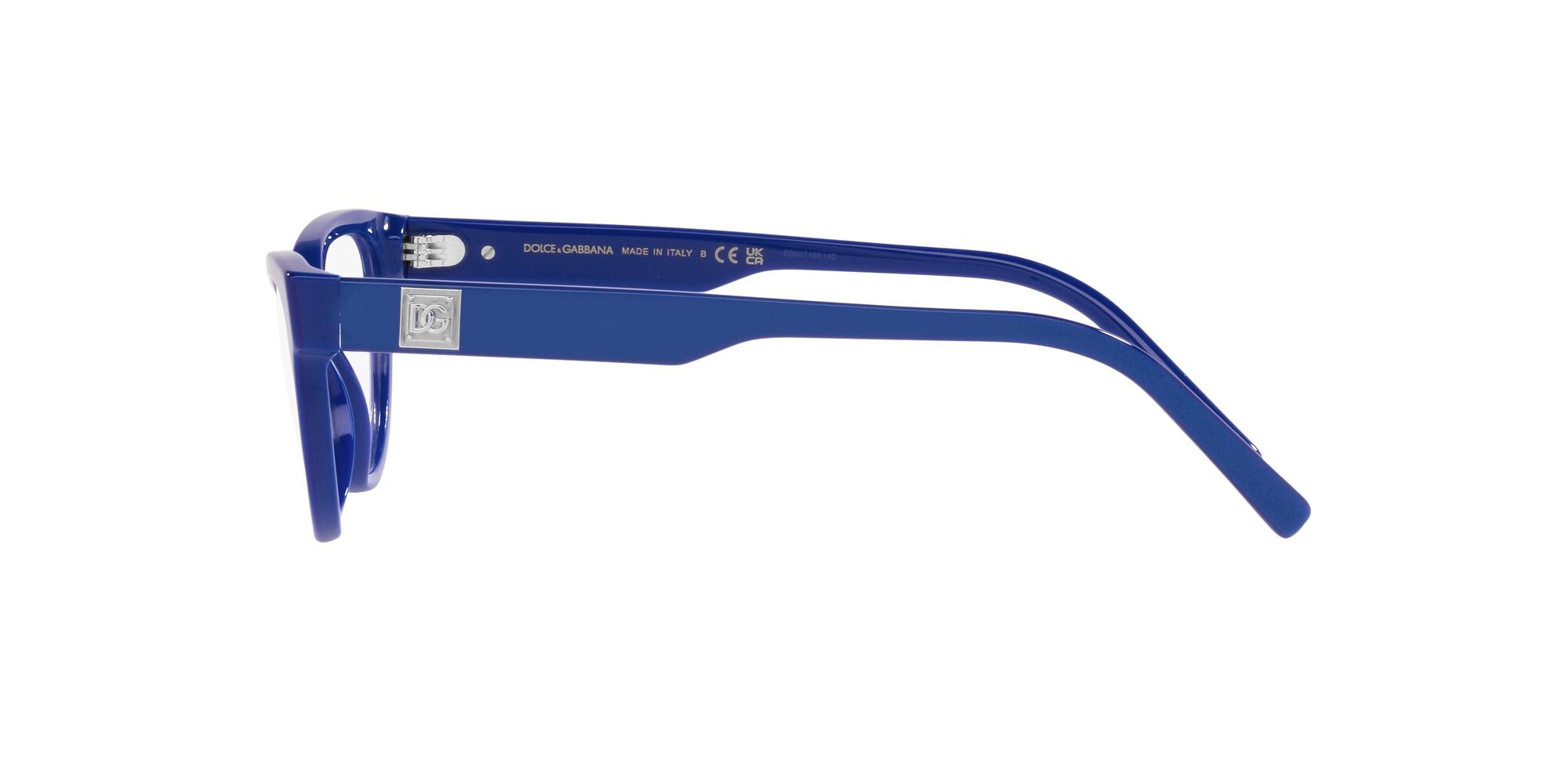 Brillen Dolce & Gabbana DG 3358 (3378) farbe blu metallizzato form schmetterling gläser lente demo