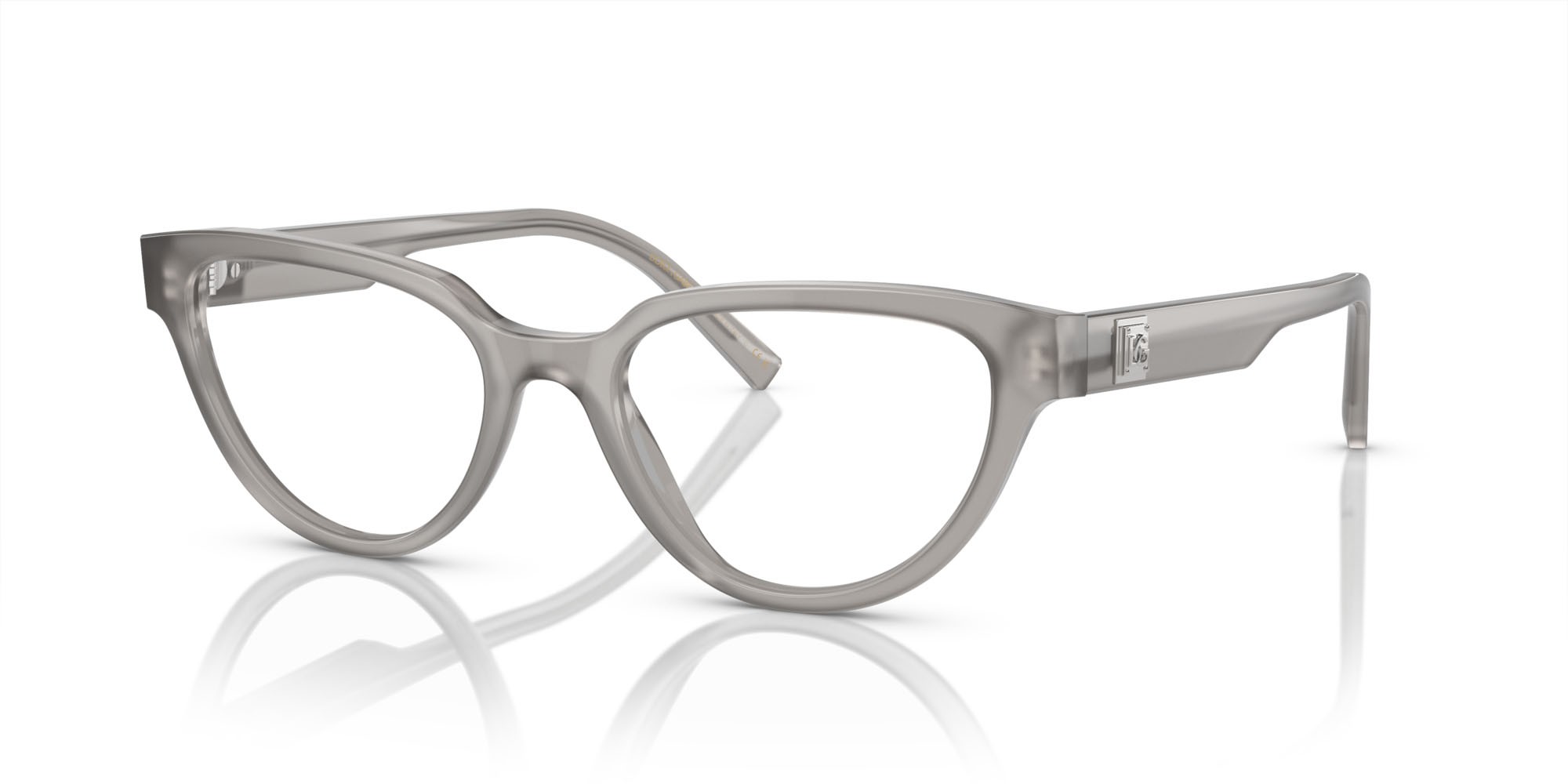 Brillen Dolce & Gabbana DG 3358 (3421) farbe grigio opale form schmetterling gläser lente demo