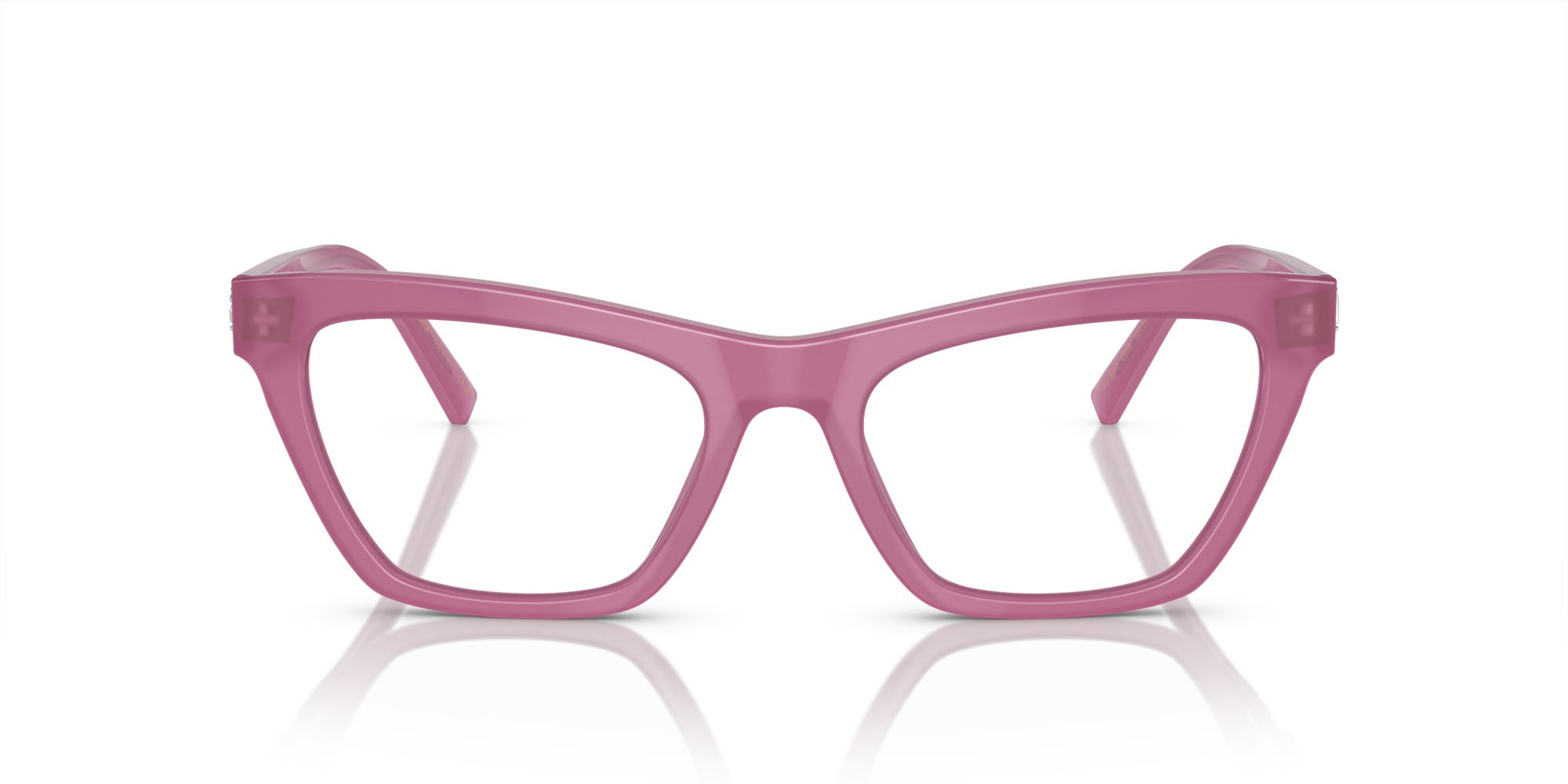 Brillen Dolce & Gabbana DG 3359 (2966) farbe lampone opale form cat-eye gläser lente demo