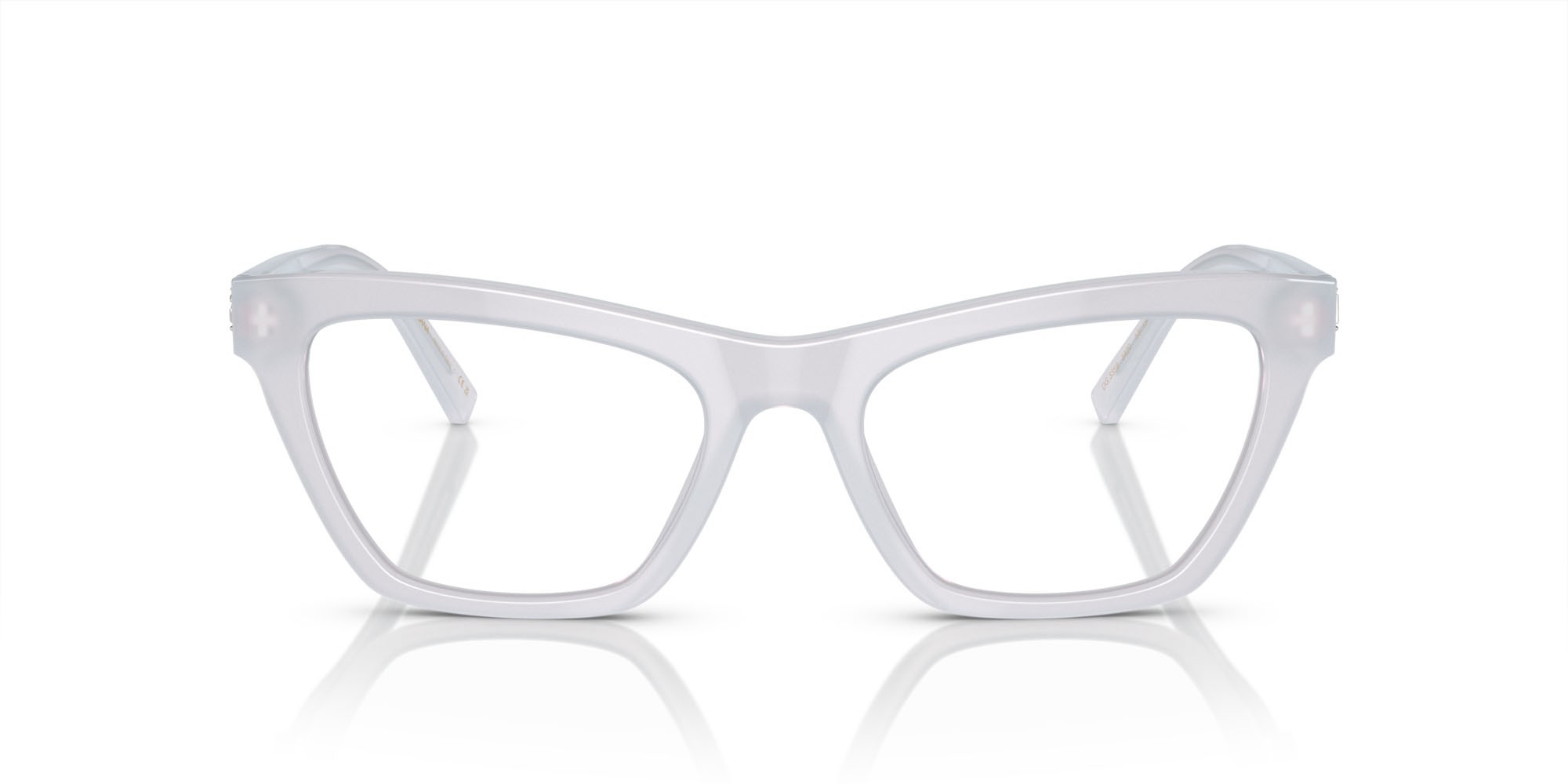 Brillen Dolce & Gabbana DG 3359 (3420) farbe crystal opalino form cat-eye gläser lente demo