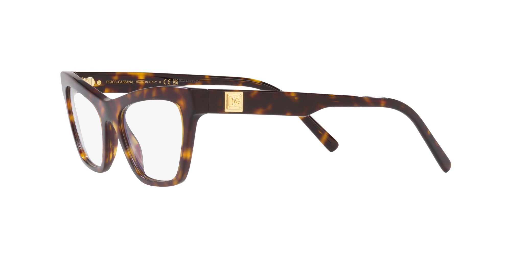 Brillen Dolce & Gabbana DG 3359 (502) farbe havana form cat-eye gläser lente demo