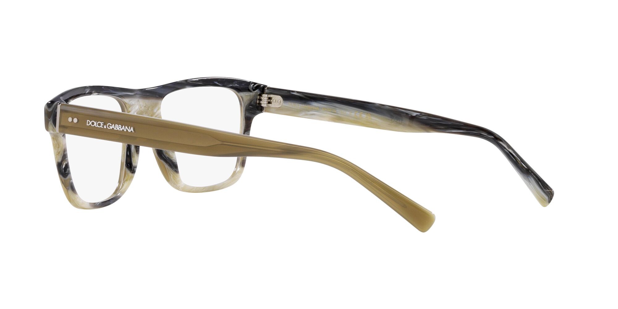Brillen Dolce & Gabbana DG 3362 (3390) farbe grigio effetto corno form quadratisch gläser lente demo