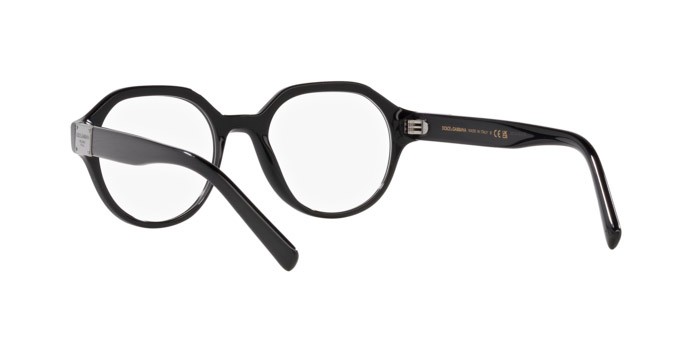 Occhiali da vista Dolce & Gabbana DG 3367 (2820) colore nero spazzolato forma pantos lenti lente demo