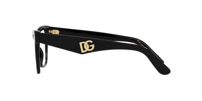Eyeglasses Dolce & Gabbana DG 3369 (501) color nero shape cat eye lenses lente demo