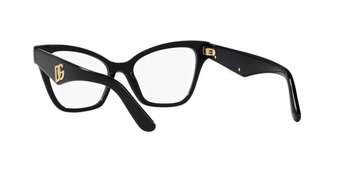 Eyeglasses Dolce & Gabbana DG 3369 (501) color nero shape cat eye lenses lente demo