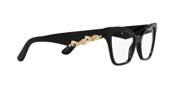 Eyeglasses Dolce & Gabbana DG 3369 (501) color nero shape cat eye lenses lente demo