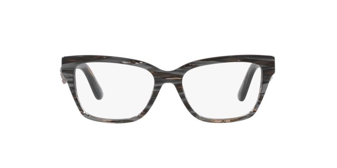 Brillen Dolce & Gabbana DG 3370 (3187) farbe nero striato form rechteckig gläser lente demo
