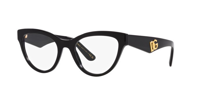Brillen Dolce & Gabbana DG 3372 (501) farbe nero form schmetterling gläser lente demo