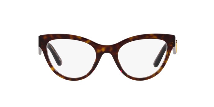 Brillen Dolce & Gabbana DG 3372 (502) farbe havana form schmetterling gläser lente demo