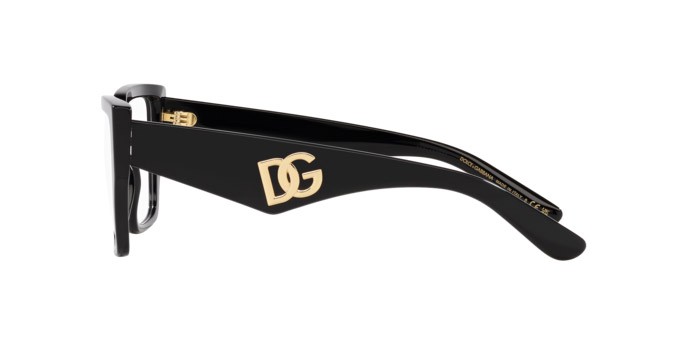 Eyeglasses Dolce & Gabbana DG 3373 (501) color nero shape square lenses lente demo
