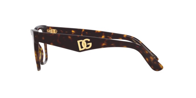 Brillen Dolce & Gabbana DG 3374 (502) farbe havana form quadratisch gläser lente demo