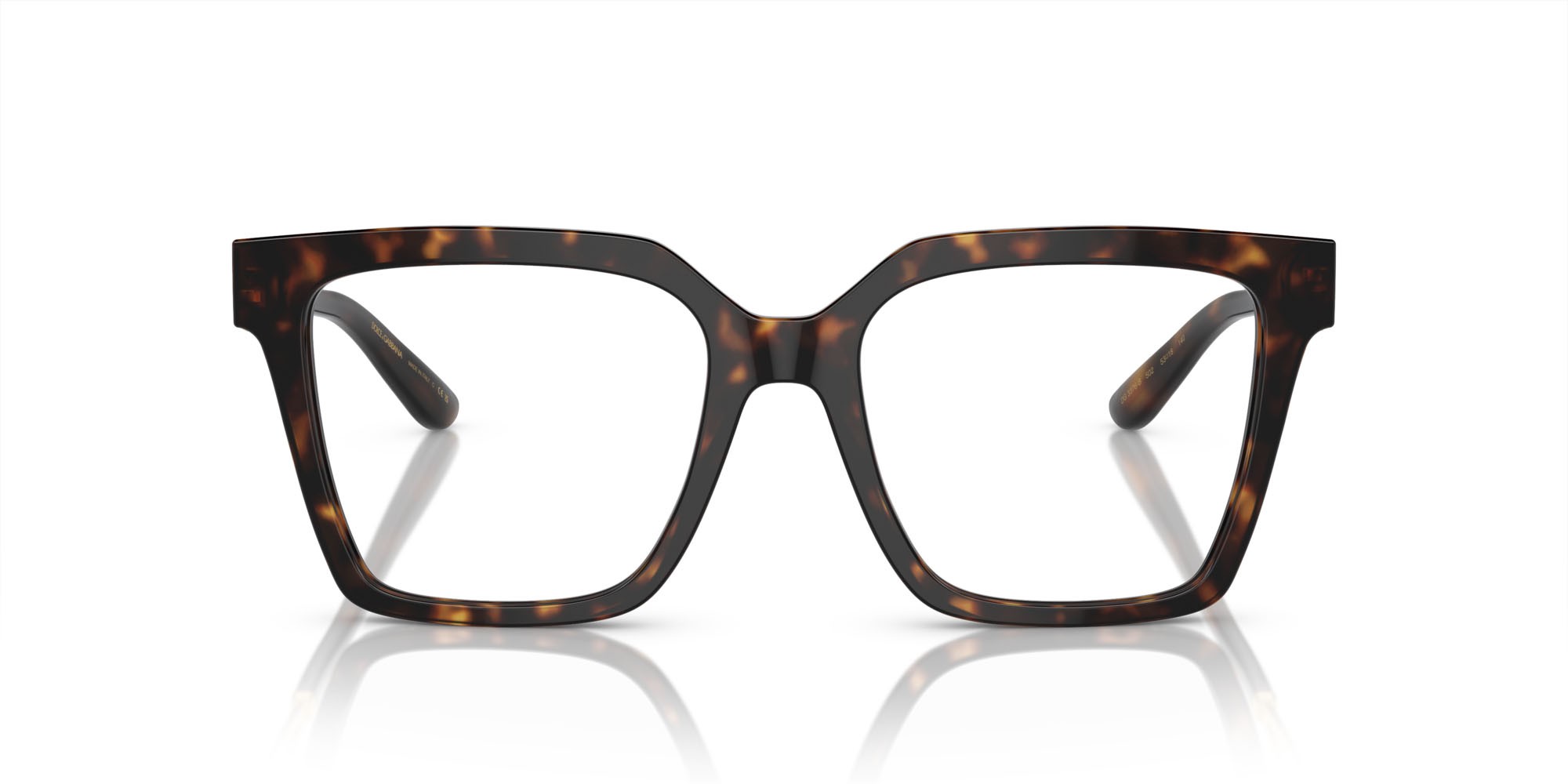 Eyeglasses Dolce & Gabbana DG 3376B (502) color havana shape square lenses lente demo