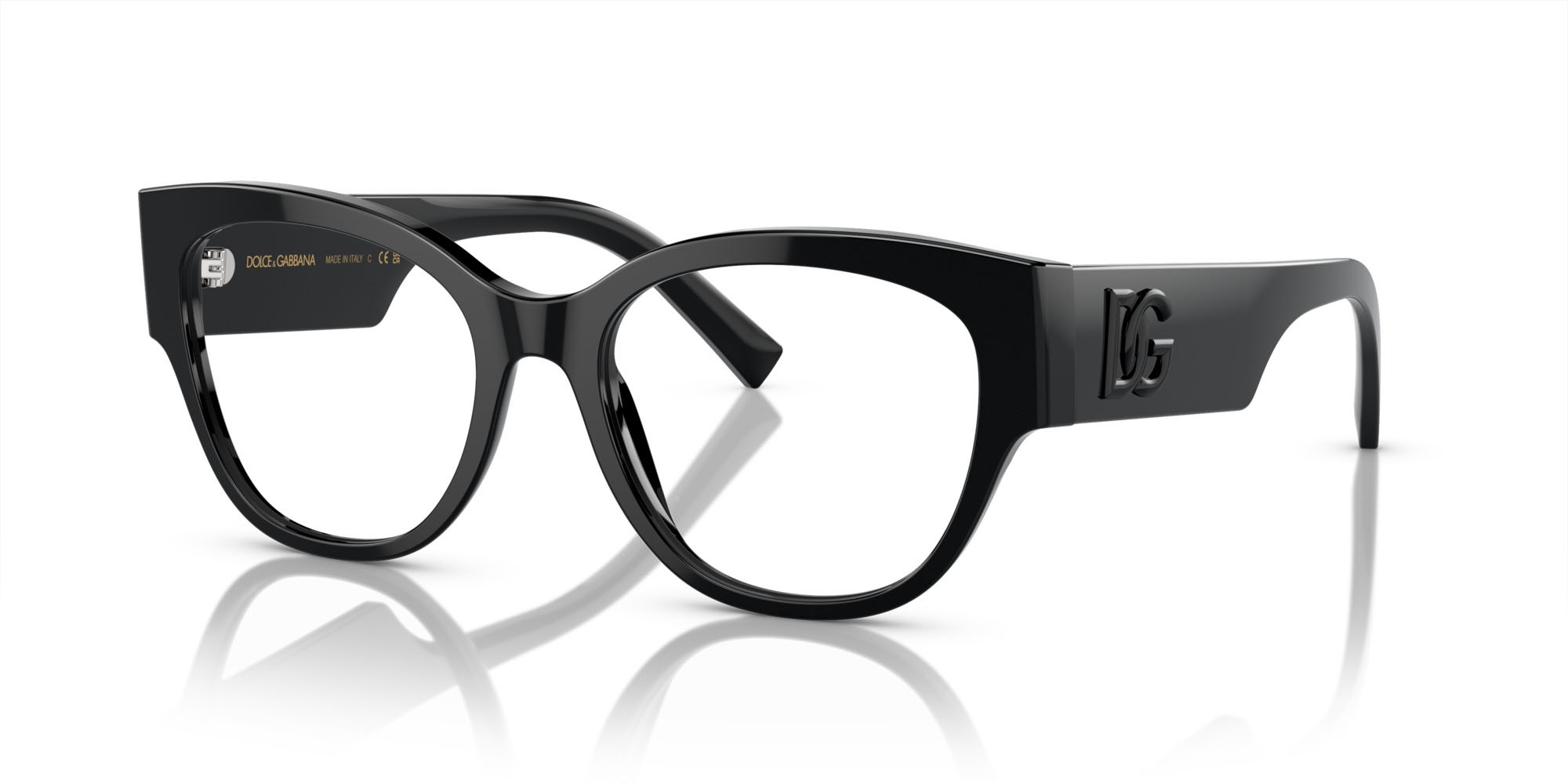 Brillen Dolce & Gabbana DG 3377 (501) farbe nero form schmetterling gläser lente demo