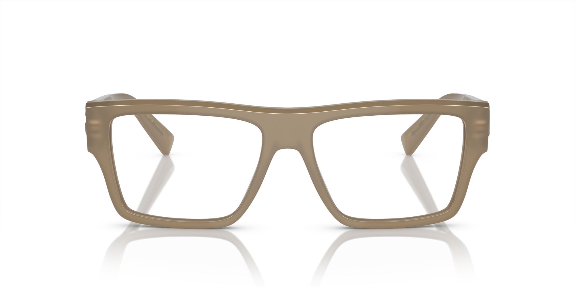 Brillen Dolce & Gabbana DG 3382 (3089) farbe marrone opale form quadratisch gläser lente demo