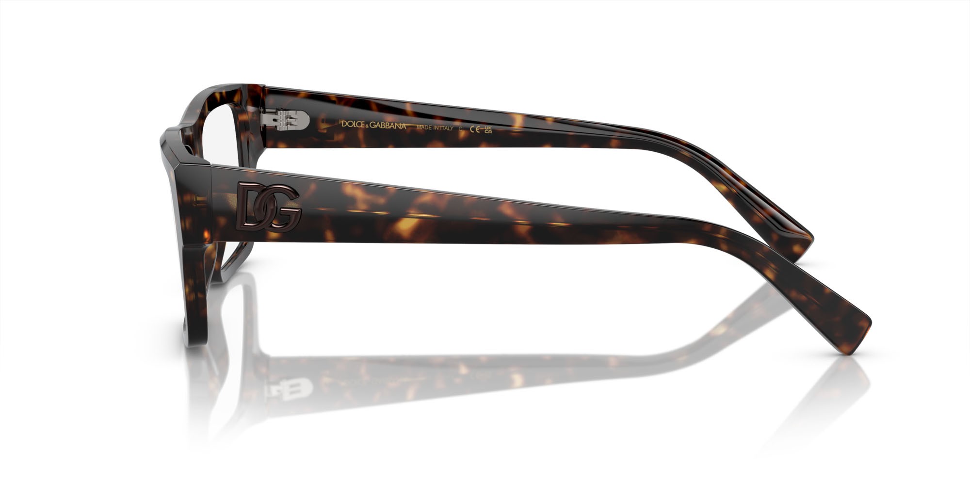 Brillen Dolce & Gabbana DG 3382 (502) farbe havana form quadratisch gläser lente demo