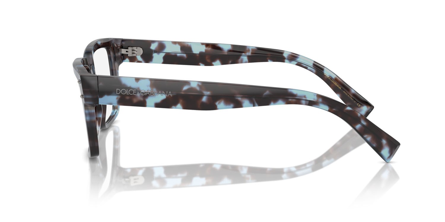 Occhiali da vista Dolce & Gabbana DG 3383 (3392) colore havana blu forma quadrato lenti lente demo