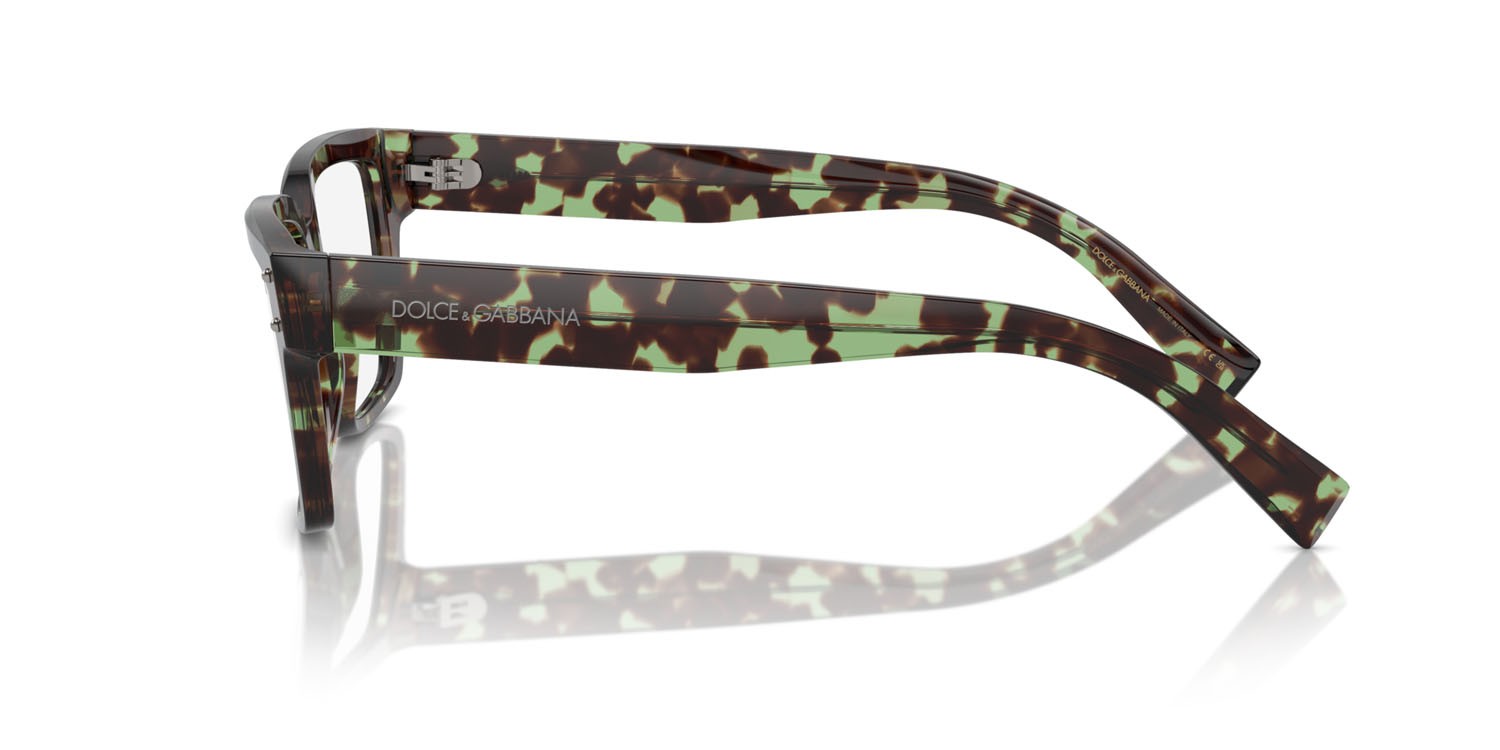 Eyeglasses Dolce & Gabbana DG 3383 (3432) color havana verde shape square lenses lente demo