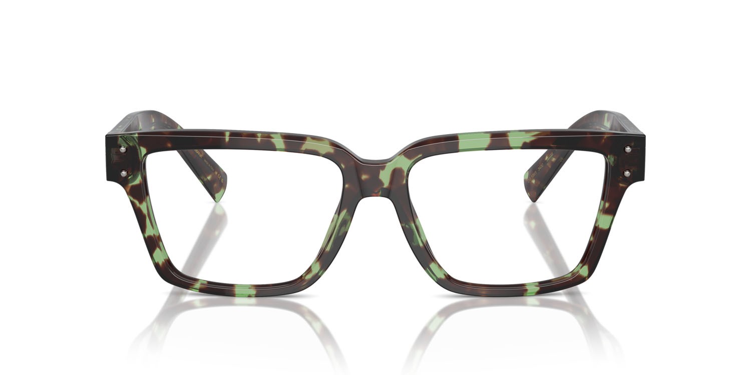Eyeglasses Dolce & Gabbana DG 3383 (3432) color havana verde shape square lenses lente demo