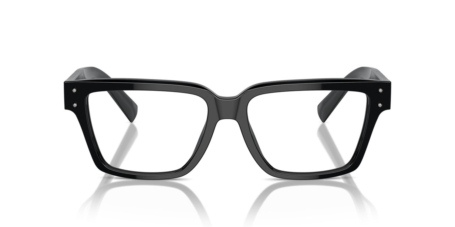 Occhiali da vista Dolce & Gabbana DG 3383 (501) colore nero forma quadrato lenti lente demo