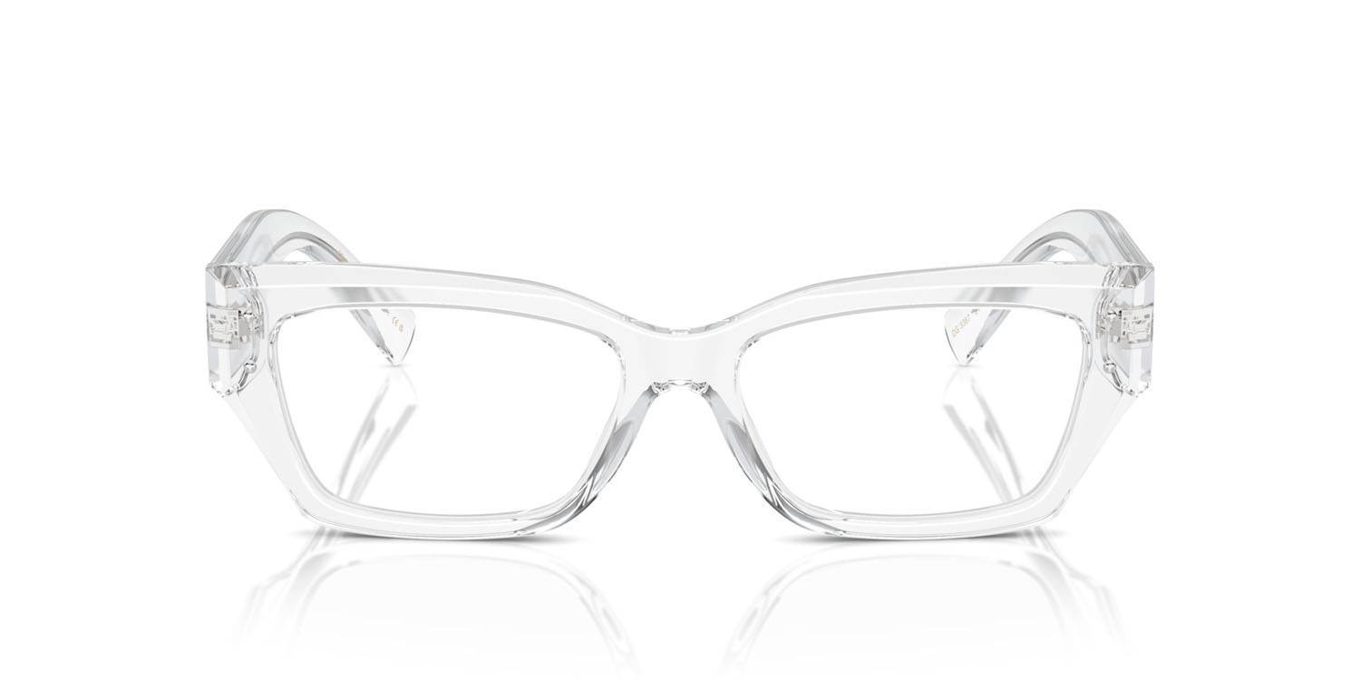 Brillen Dolce & Gabbana DG 3387 (3133) farbe crystal trasparente form rechteckig gläser lente demo