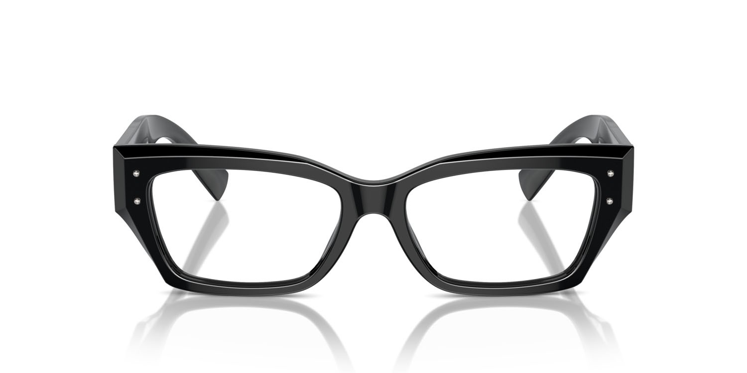 Occhiali da vista Dolce & Gabbana DG 3387 (501) colore nero forma rettangolare lenti lente demo