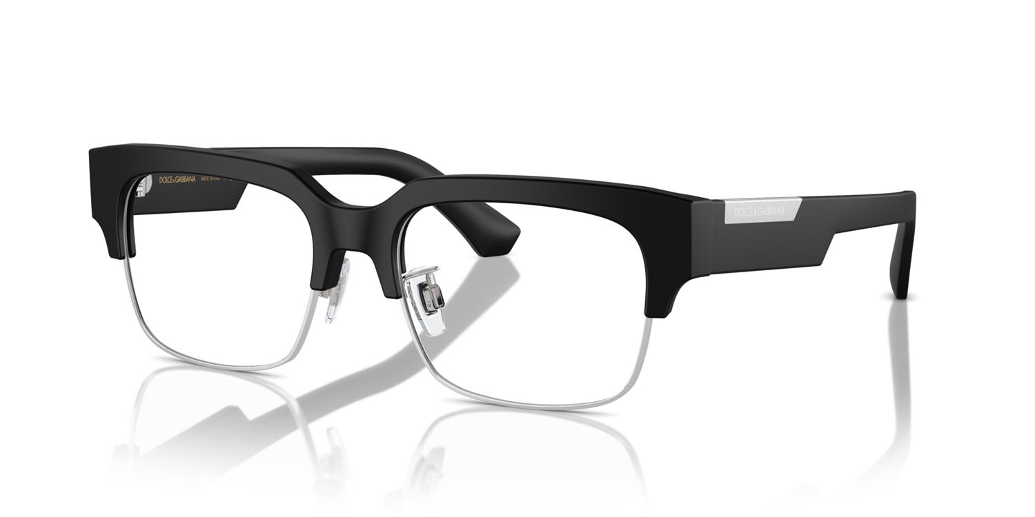 Brillen Dolce & Gabbana DG 3388 (2525) farbe nero opaco form quadratisch gläser lente demo