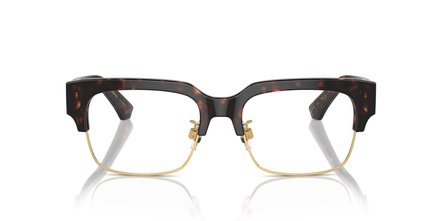 Occhiali da vista Dolce & Gabbana DG 3388 (502) colore havana forma quadrato lenti lente demo