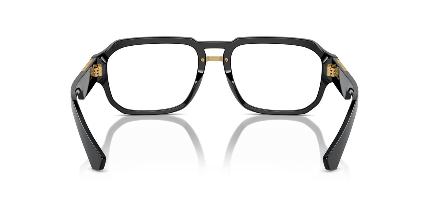 Occhiali da vista Dolce & Gabbana DG 3389 (501) colore nero forma aviator lenti lente demo