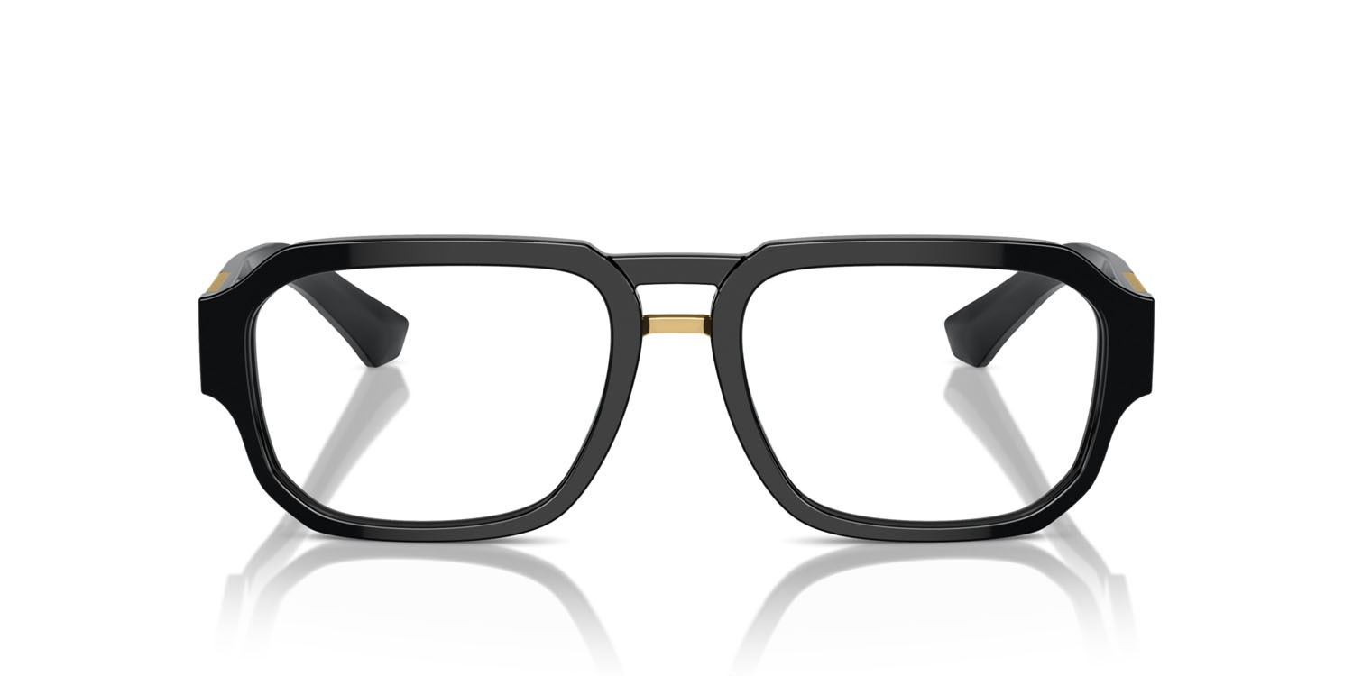 Occhiali da vista Dolce & Gabbana DG 3389 (501) colore nero forma aviator lenti lente demo